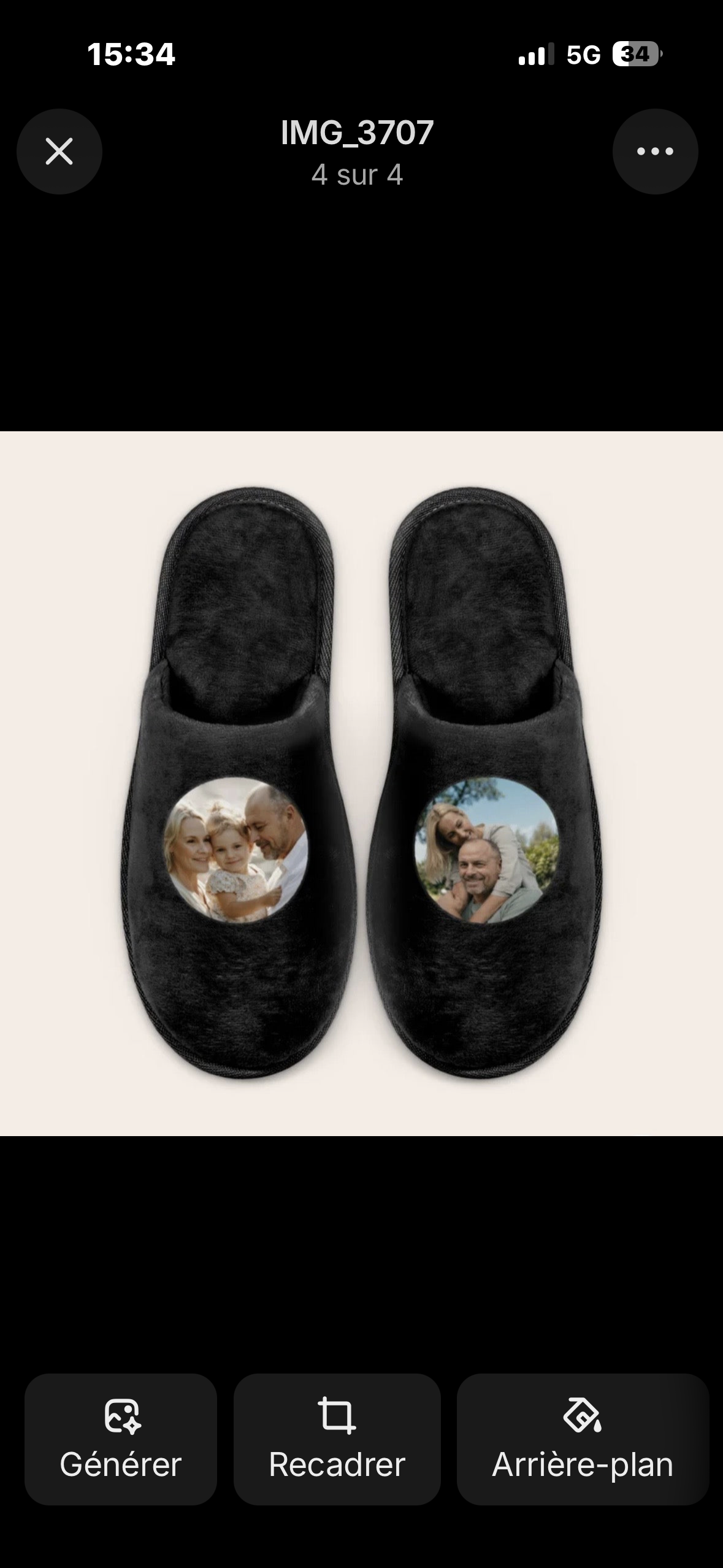 Chaussons personnalisés avec photo et prénom – Cadeau unique
