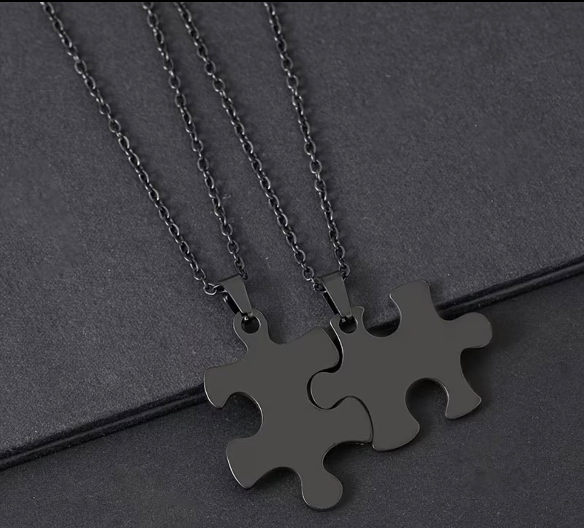 Collier Puzzle Personnalisé - Lot de 2