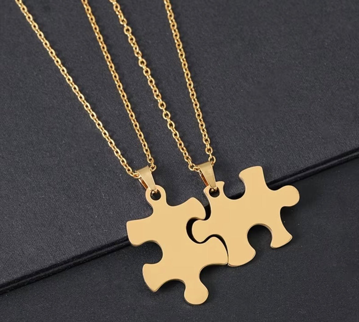 Collier Puzzle Personnalisé - Lot de 2