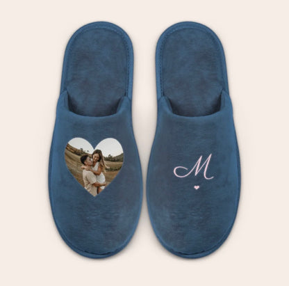 Chaussons personnalisés avec photo et prénom – Cadeau unique