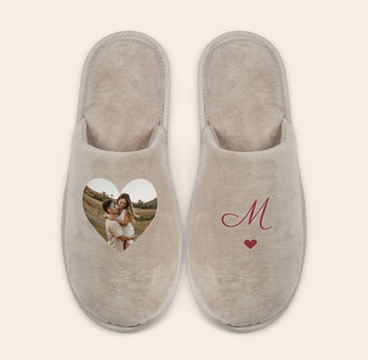 Chaussons personnalisés avec photo et prénom – Cadeau unique