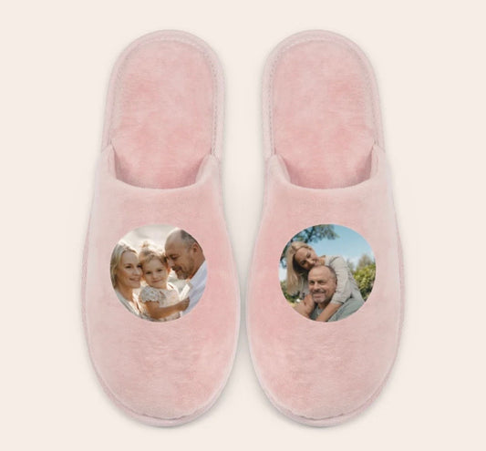 Chaussons personnalisés avec photo et prénom – Cadeau unique