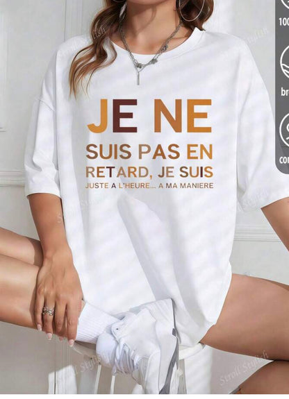 T-shirt personnalisé avec prénom ou texte – Cadeau original pour femme et homme